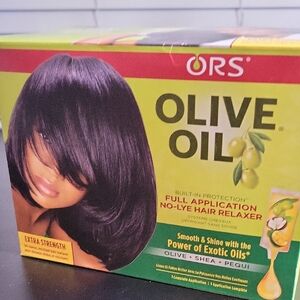Olive Oil No-Lye Hair Relaxer Kit - Black